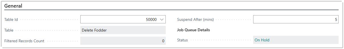 Image showing the Job Queue Details section.